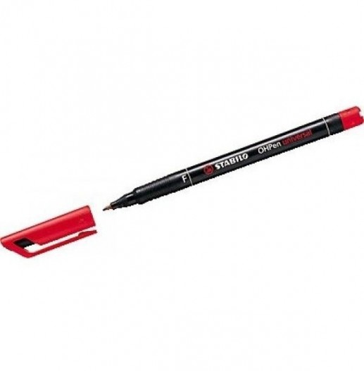 Μαρκαδόρος διαφανειών STABILO OHPen universal Red F